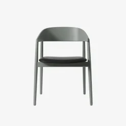 Andersen Furniture Stue|Stole>AC2 Stol Grå Bøg Sort PU Læder