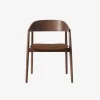 Andersen Furniture Stue|Stole>AC2 Stol Røget Mat Lakeret Bøg Brun PU Læder