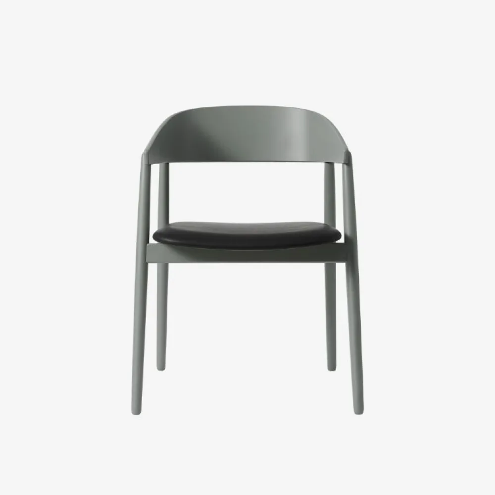 Andersen Furniture Stue|Stole>AC2 Stol Grå Bøg Sort Læder