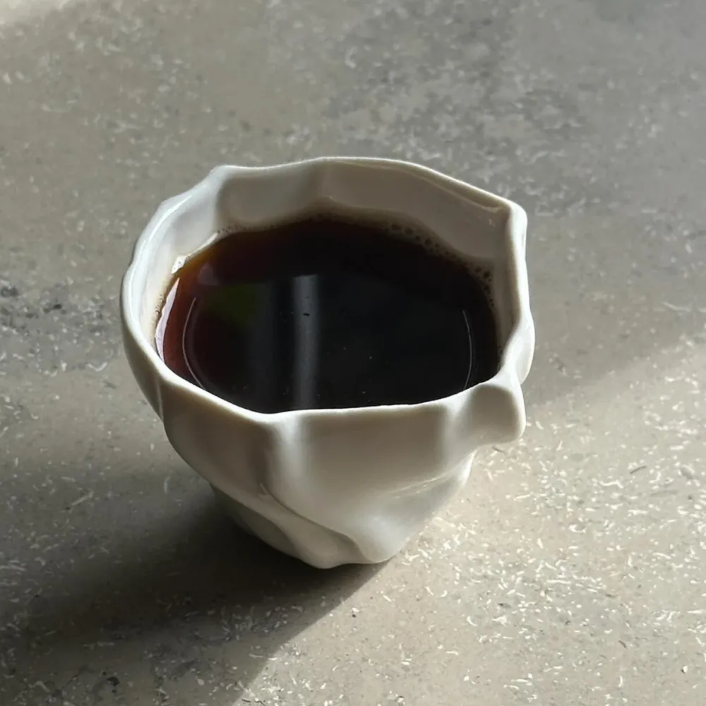 Atelier Marée Keramik & Porcelæn>Tidevands Espressokop Hvid