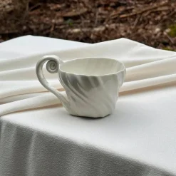 Atelier Marée Andet Boligtilbehør|Keramik & Porcelæn>Tidevandskop Med Hank Hvid