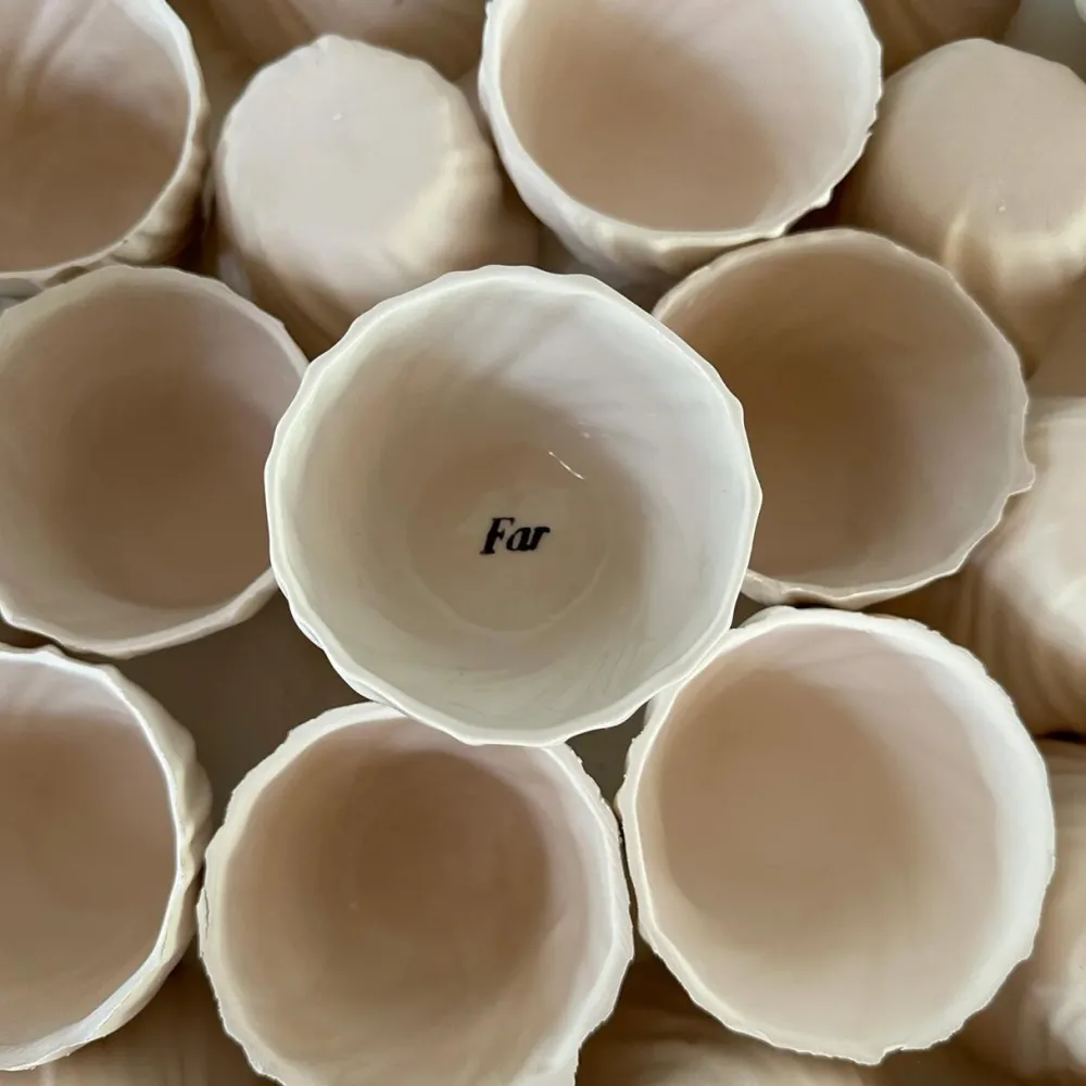 Atelier Marée Keramik & Porcelæn>Tidevandskop 'Far' Hvid