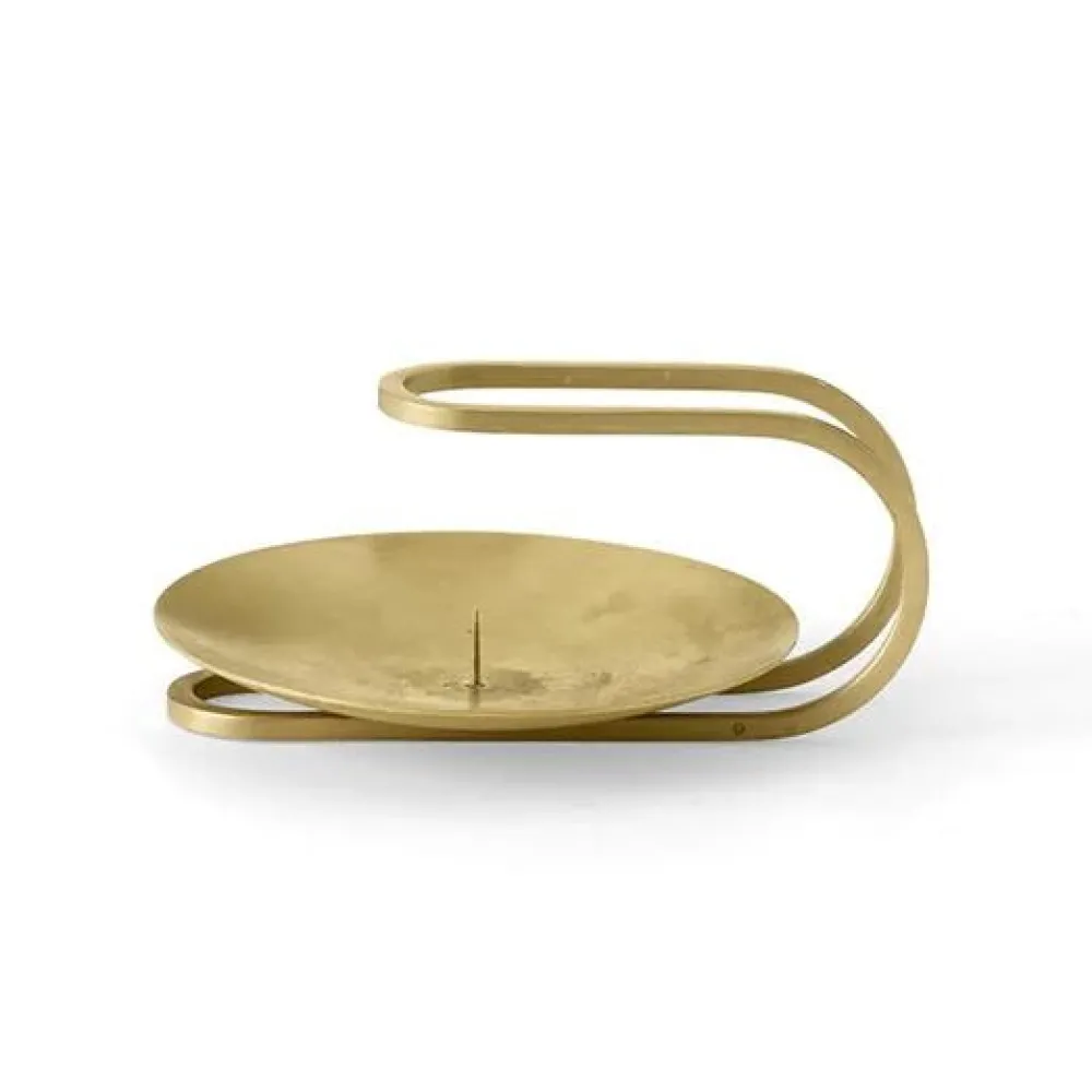 Audo Copenhagen Andet Boligtilbehør|Lysestager>Clip Table Candle Holder Brass