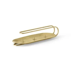 Audo Copenhagen Andet Boligtilbehør|Lysestager>Clip Table Candle Holder 3-Arm Brass