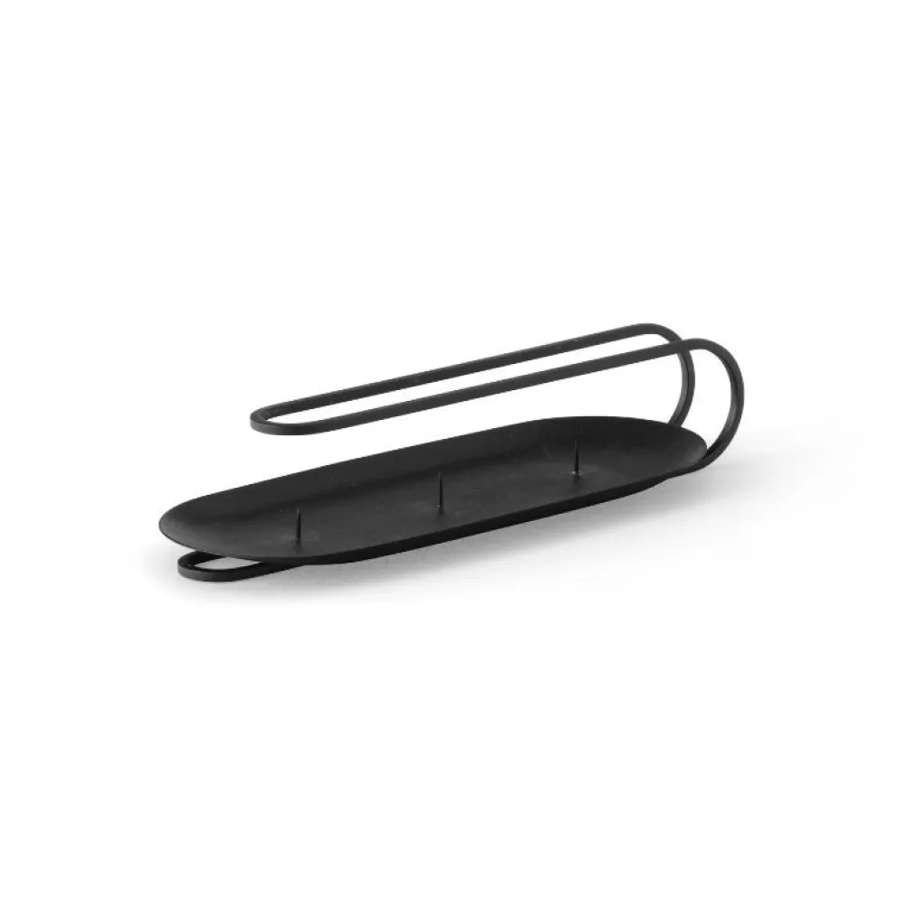 Audo Copenhagen Andet Boligtilbehør|Lysestager>Clip Table Candle Holder 3-Arm Black