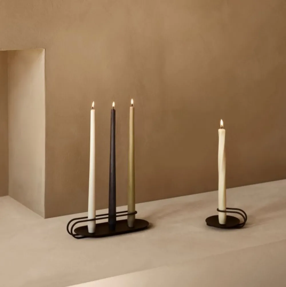 Audo Copenhagen Andet Boligtilbehør|Lysestager>Clip Table Candle Holder 3-Arm Black