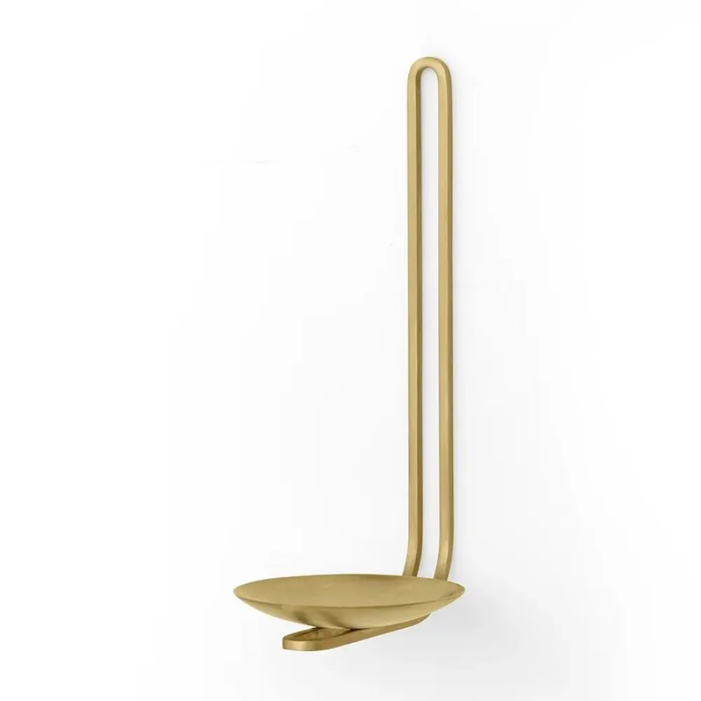 Audo Copenhagen Andet Boligtilbehør|Lysestager>Clip Wall Tealight Candle Holder Brass