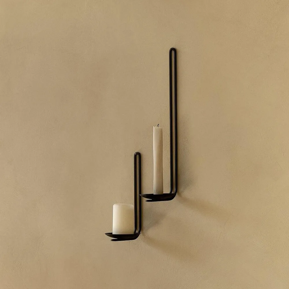 Audo Copenhagen Andet Boligtilbehør|Lysestager>Clip Wall Candle Holder Black