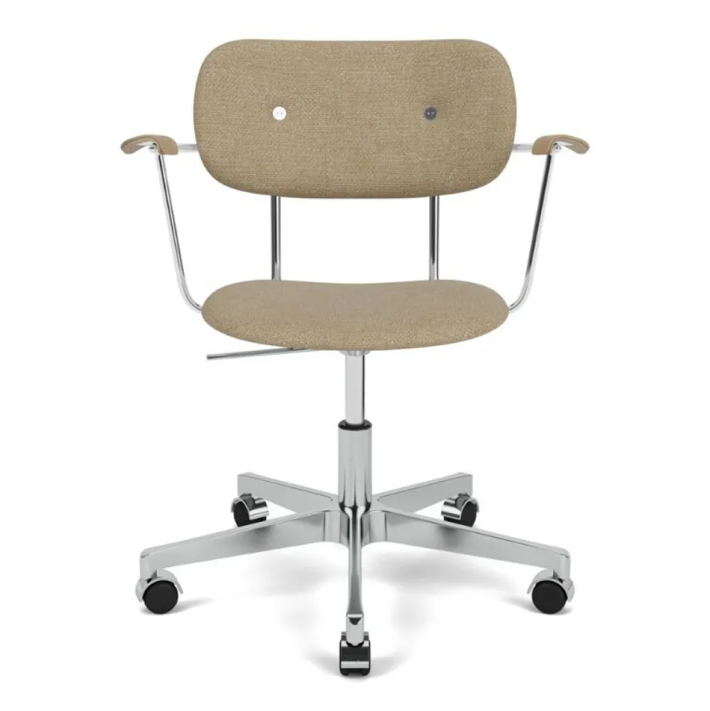 Audo Copenhagen Kontor|Stole>Co Task Chair Audo Bouclé / Natural Oak