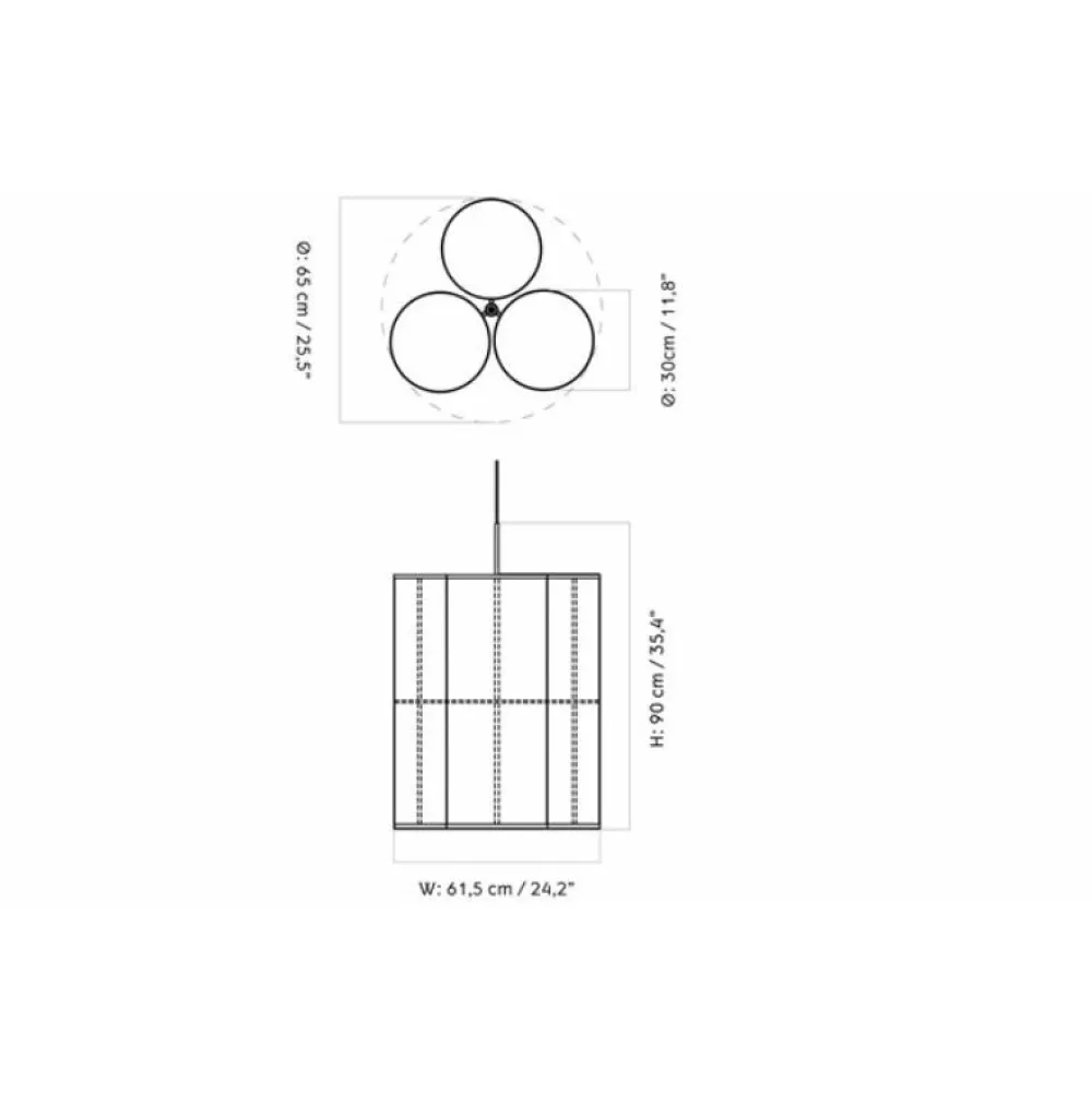 Audo Copenhagen Pendler>Hashira Pendel Cluster Large Raw