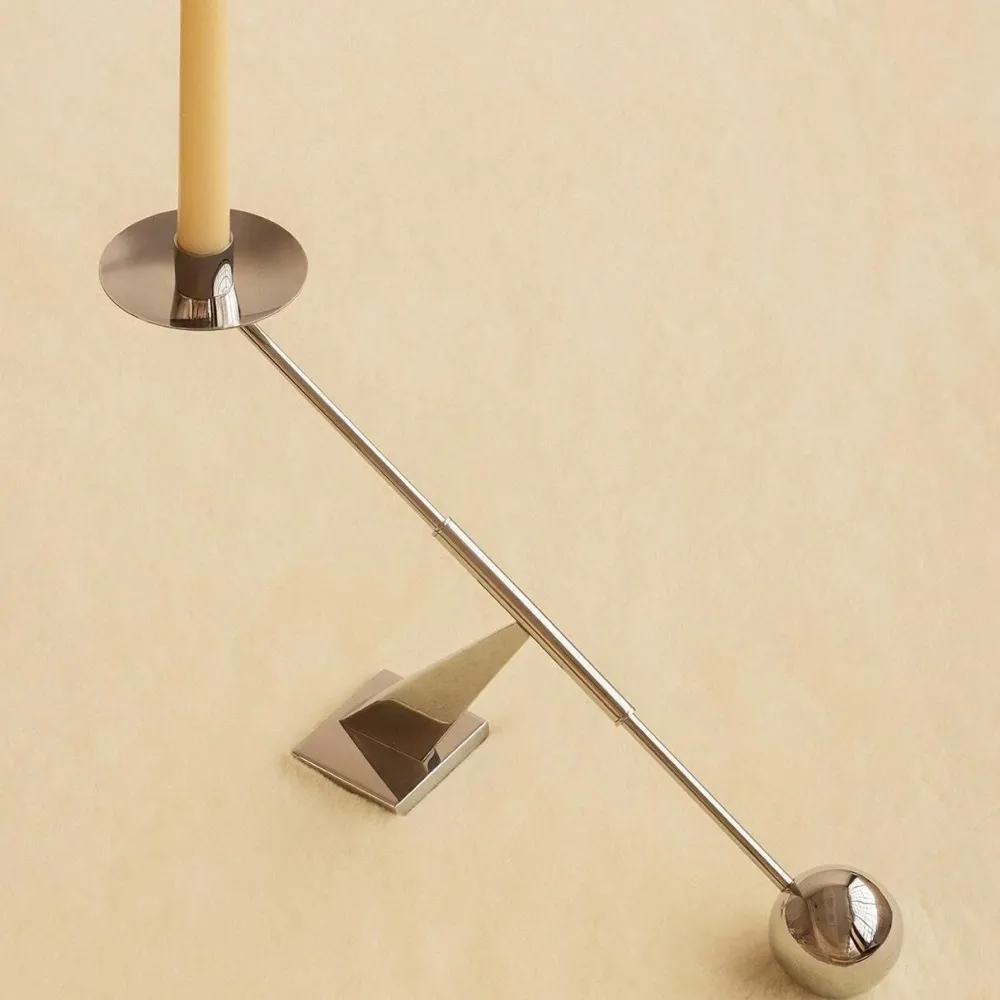 Audo Copenhagen Lysestager>Interconnect Candle Holder Stainless Steel Small