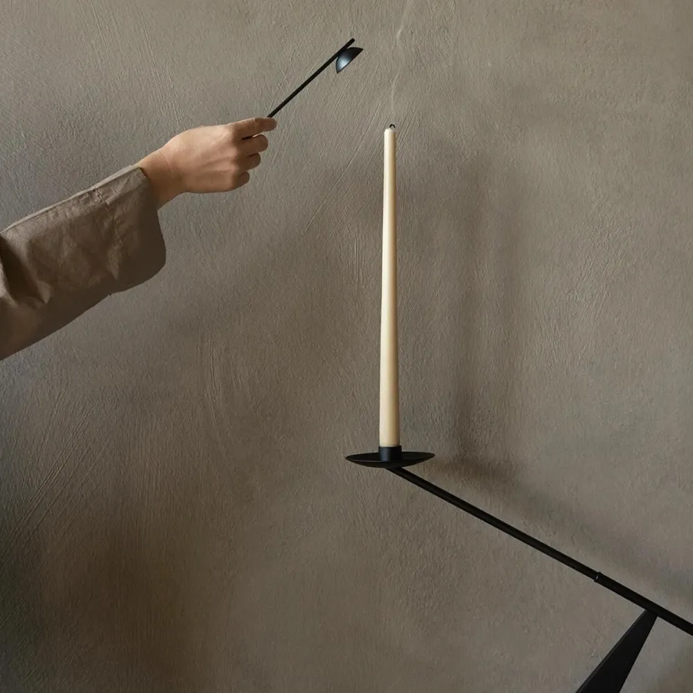 Audo Copenhagen Andet Boligtilbehør|Lysestager>Interconnect Candle Holder Large Black