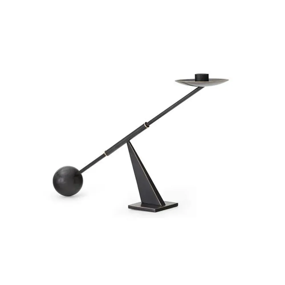 Audo Copenhagen Andet Boligtilbehør|Lysestager>Interconnect Candle Holder Bronzed Brass Small