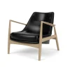 Audo Copenhagen Stue|Stole>The Seal Lounge Chair Eg / Sort Dakar Læder