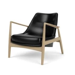 Audo Copenhagen Stue|Stole>The Seal Lounge Chair Eg / Sort Dakar Læder