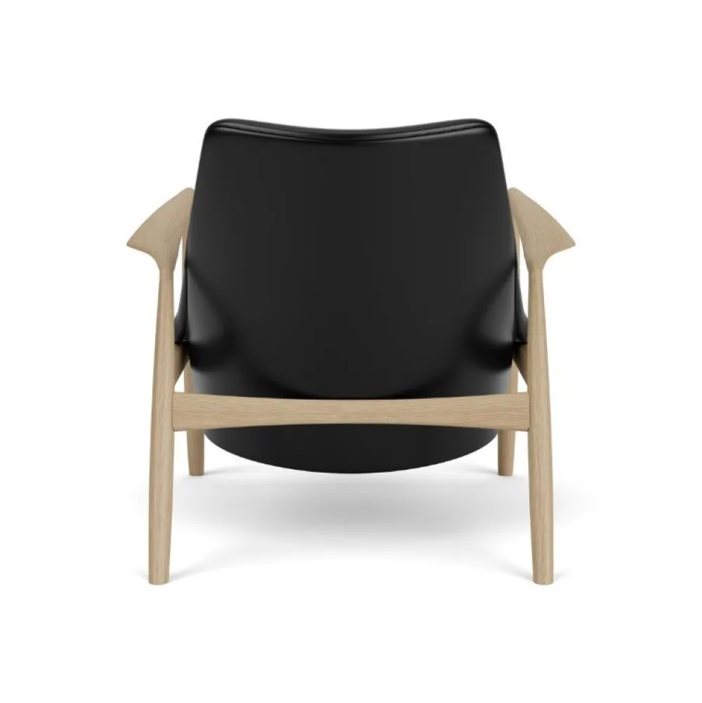 Audo Copenhagen Stue|Stole>The Seal Lounge Chair Eg / Sort Dakar Læder