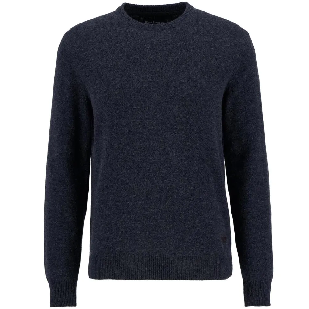 Barbour Overdele>Essential Crew-Neck Jumper Charcoal