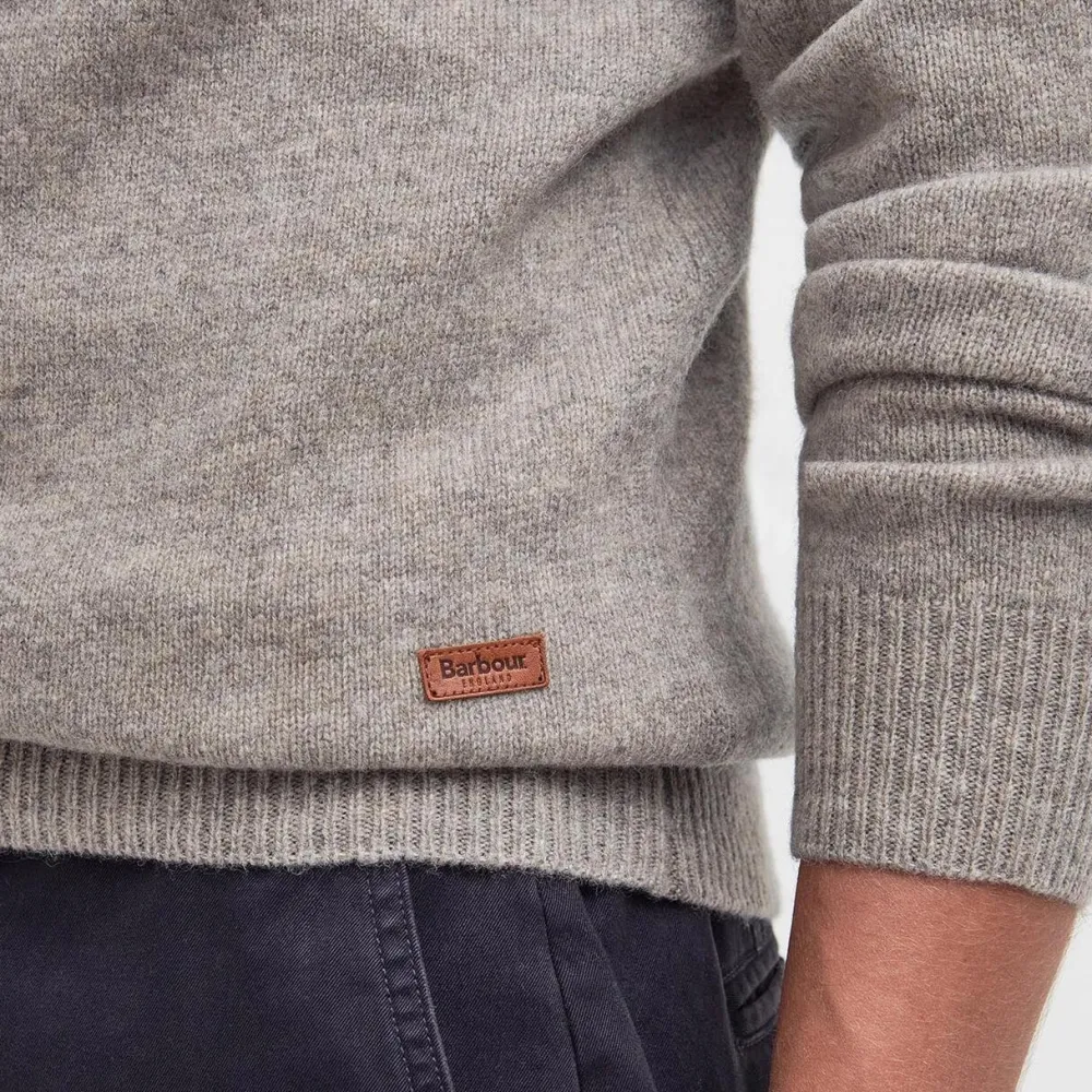 Barbour Overdele>Essential Crew-Neck Jumper Stone