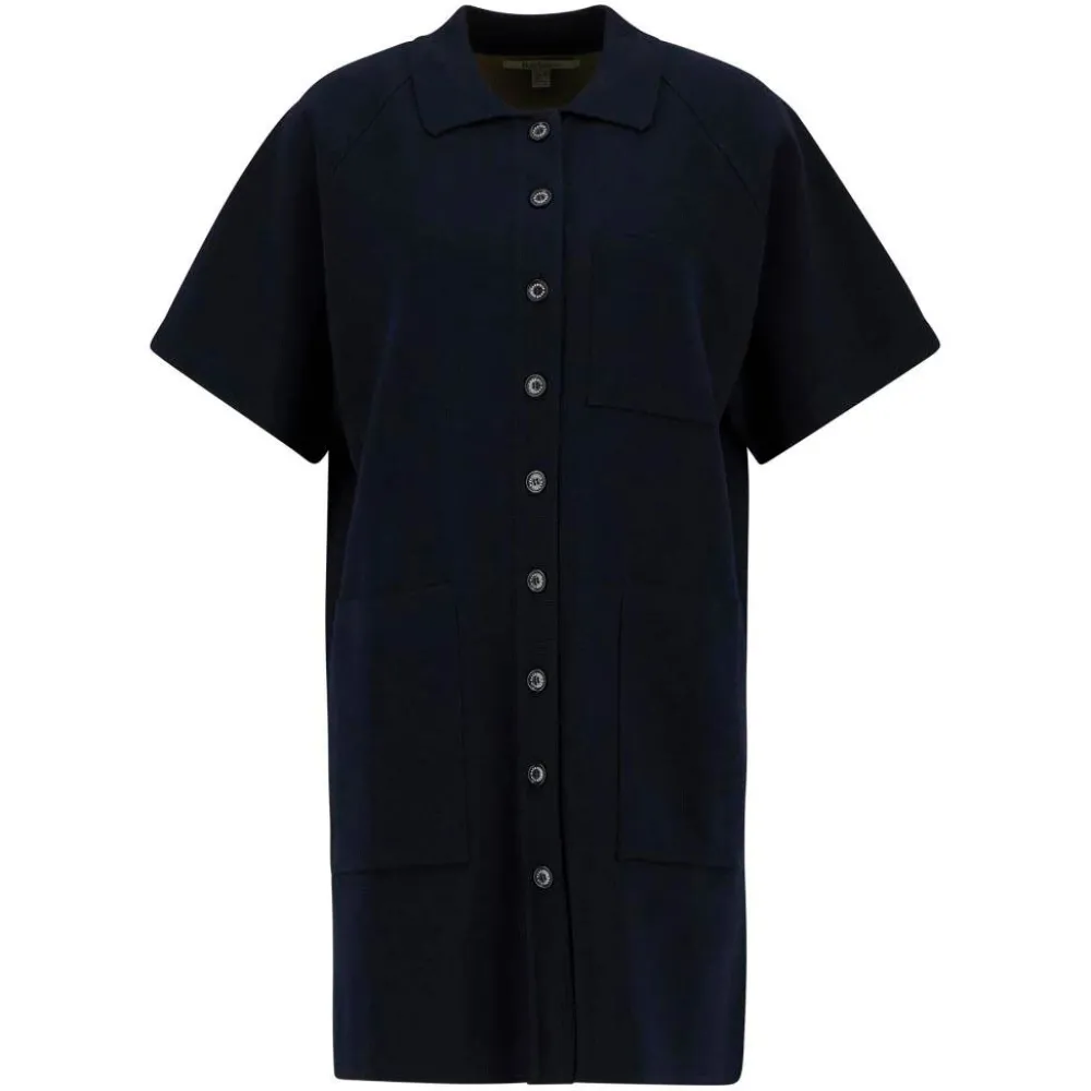 Dame Barbour Overdele>Grace Knitted Midi Dress Navy