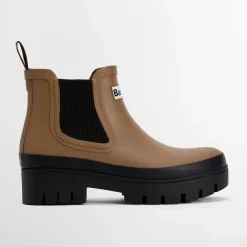 Dame Barbour Sko>Halton Ankle Wellingtons Military Brown/Black
