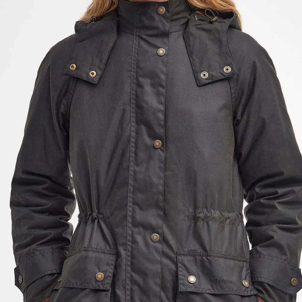 Dame Barbour Overtøj>Long Cannich Waxed Jacket Olive-Classic