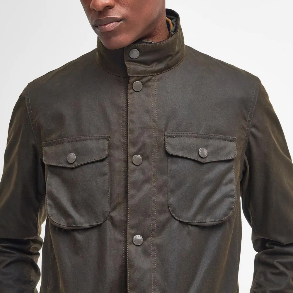 Barbour Overtøj>Ogston Waxed Jacket Olive