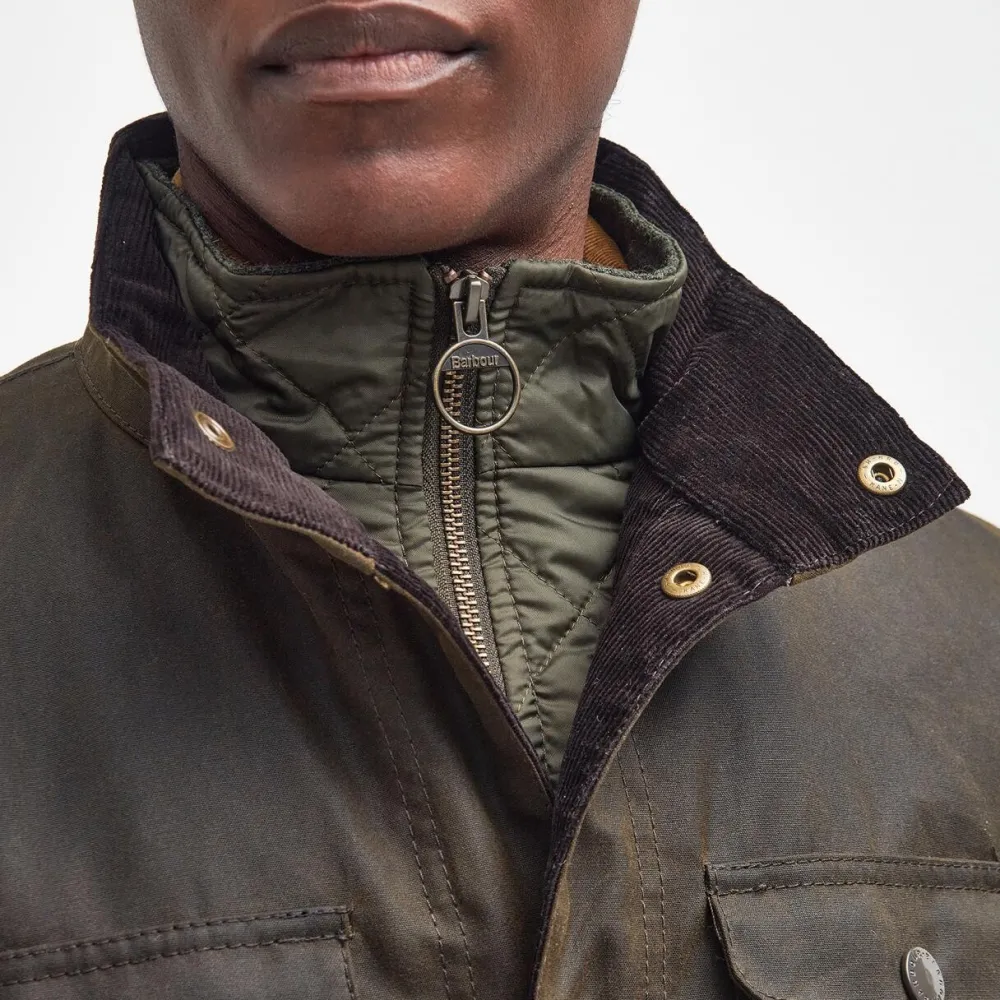 Barbour Overtøj>Ogston Waxed Jacket Olive