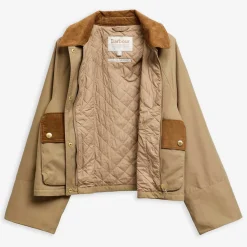 Dame Barbour Overtøj>Phoebe Casual Jacket Military Brown