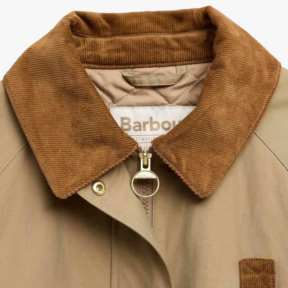 Dame Barbour Overtøj>Phoebe Casual Jacket Military Brown
