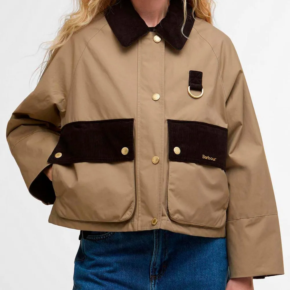 Dame Barbour Overtøj>Phoebe Casual Jacket Military Brown