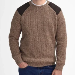 Barbour Overdele>Raisthorpe Crew Neck Jumper Stone