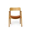 Bent Hansen Stole|Stue>Asger Spisebordsstol Eg/Olie Cognac Zenso 2 Læder