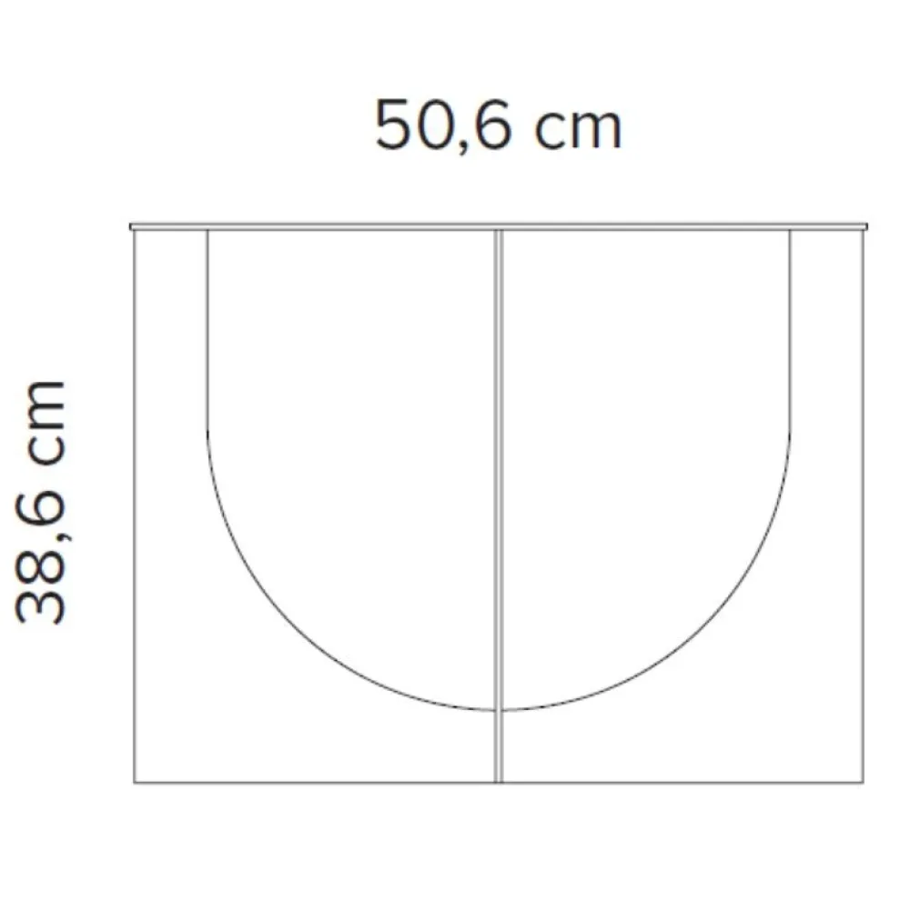 Bent Hansen Borde|Stue>Inverse Sofabord Small Sort