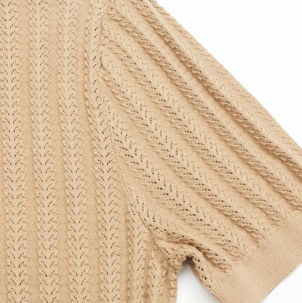 Blue De Gênes Overdele>Blue De Génes Compra Open Polo Knit Khaki