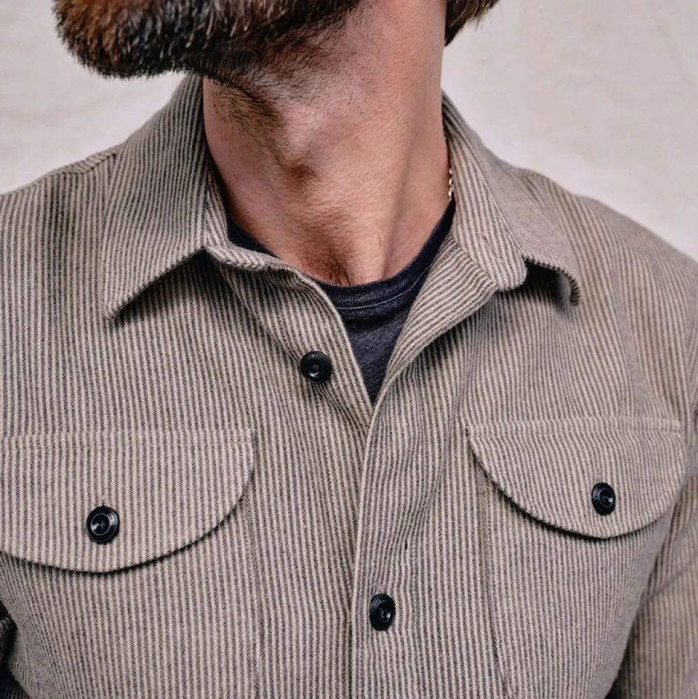Blue De Gênes Overdele>Ginotto Oregon Shirt Pebble Beige