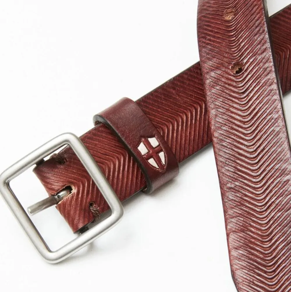 Blue De Gênes Accessories>Blue De Génes Pento Belt Brown