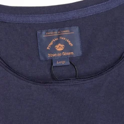 Blue De Gênes Overdele>Sagi Nuovo T-Shirt Dark Navy