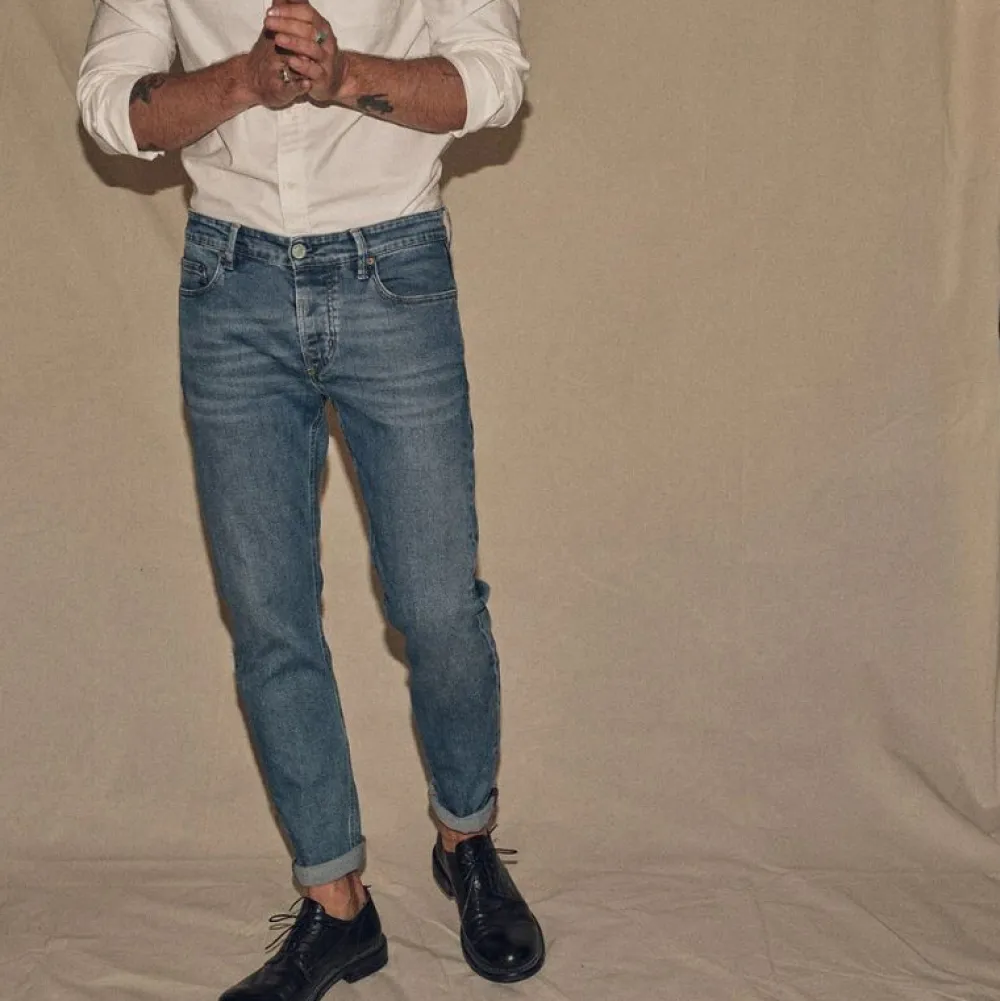 Blue De Gênes Underdele>Vinci Pala Used Jeans Blue Denim
