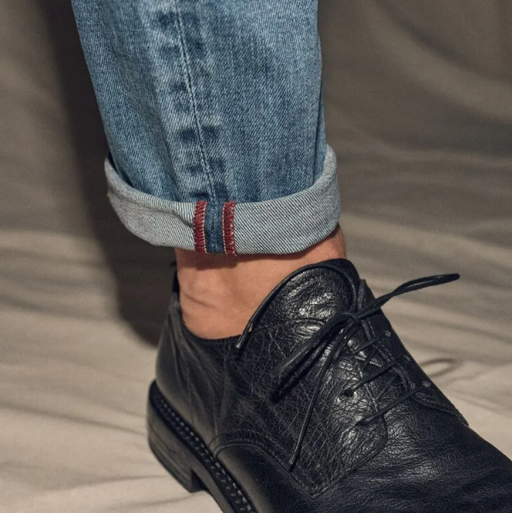Blue De Gênes Underdele>Vinci Pala Used Jeans Blue Denim