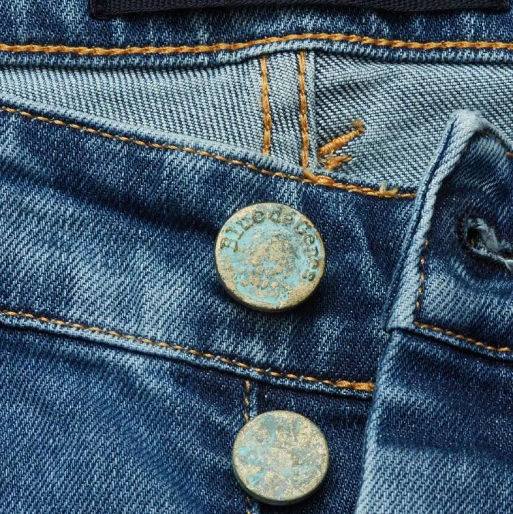 Blue De Gênes Underdele>Vinci Pala Used Jeans Blue Denim