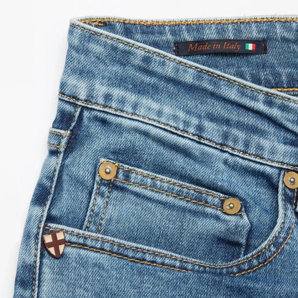 Blue De Gênes Underdele>Vinci Pala Used Jeans Blue Denim