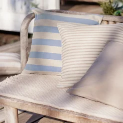 Compliments Udendørs|Puder>Outdoor Fine Stripe Cushion Beige 45x45 cm