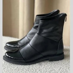 Dame Copenhagen Shoes Sko>Stephanie Black With Patent Toe