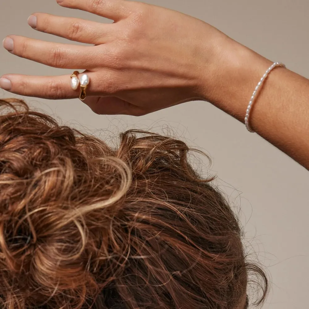 Dame Enamel Copenhagen Accessories|Smykker>Bracelet Erna Pearl Gold-Plated