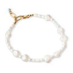 Dame Enamel Copenhagen Accessories|Smykker>Bracelet Pearlie Gold-Plated