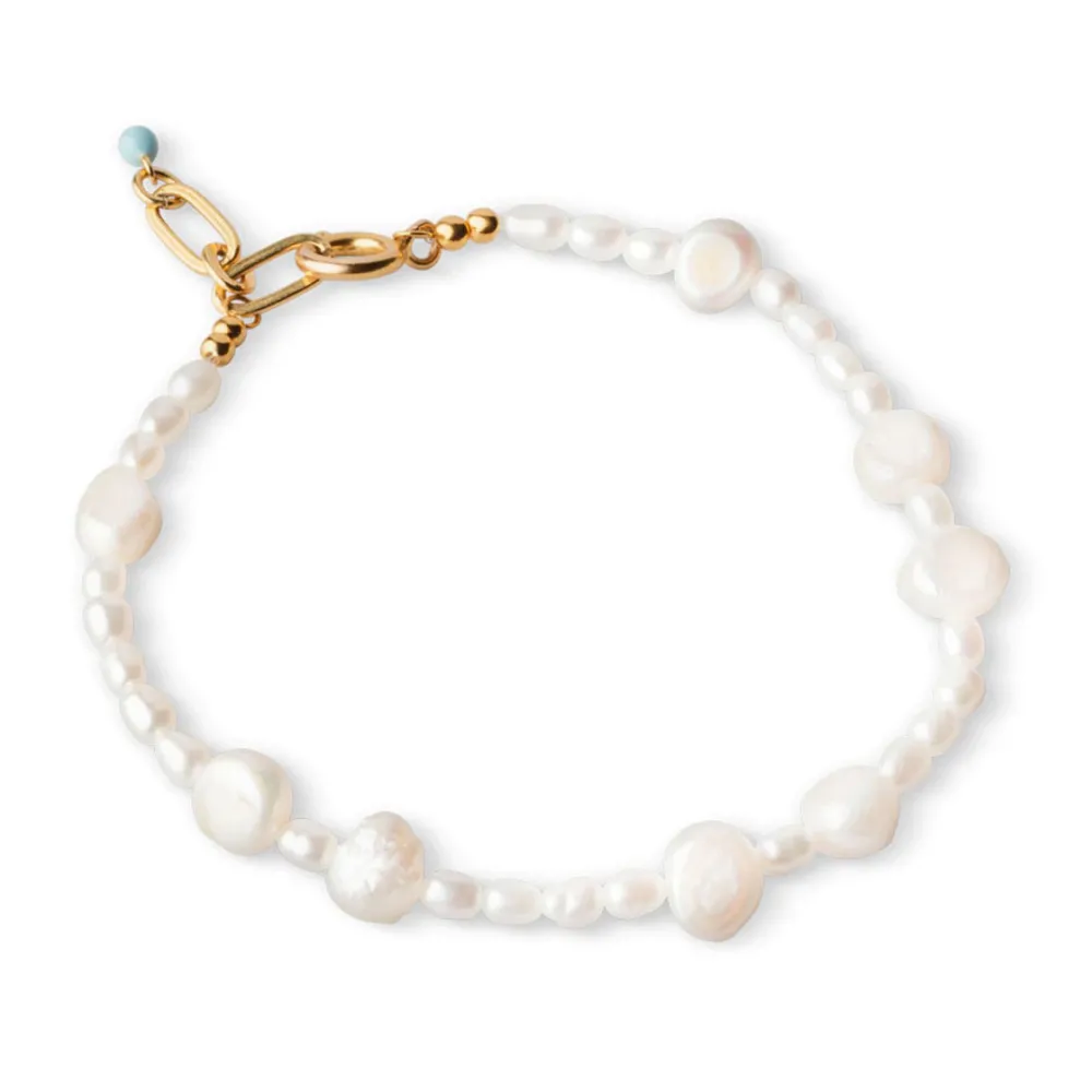 Dame Enamel Copenhagen Accessories|Smykker>Bracelet Pearlie Gold-Plated