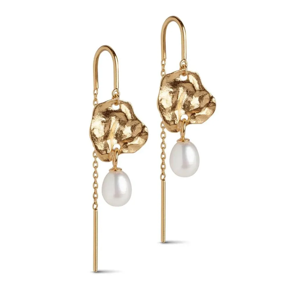 Dame Enamel Copenhagen Accessories|Smykker>Earrings Kai Pearls Gold-Plated