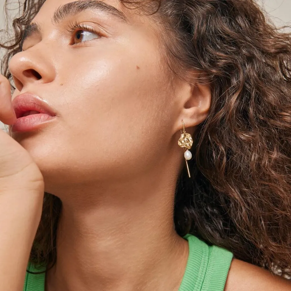 Dame Enamel Copenhagen Accessories|Smykker>Earrings Kai Pearls Gold-Plated