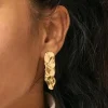 Dame Enamel Copenhagen Accessories|Smykker>Earrings Sahara Gold-Plated