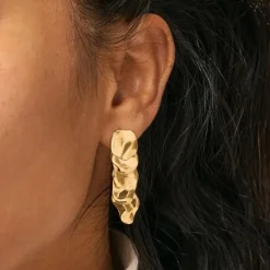 Dame Enamel Copenhagen Accessories|Smykker>Earrings Sahara Gold-Plated